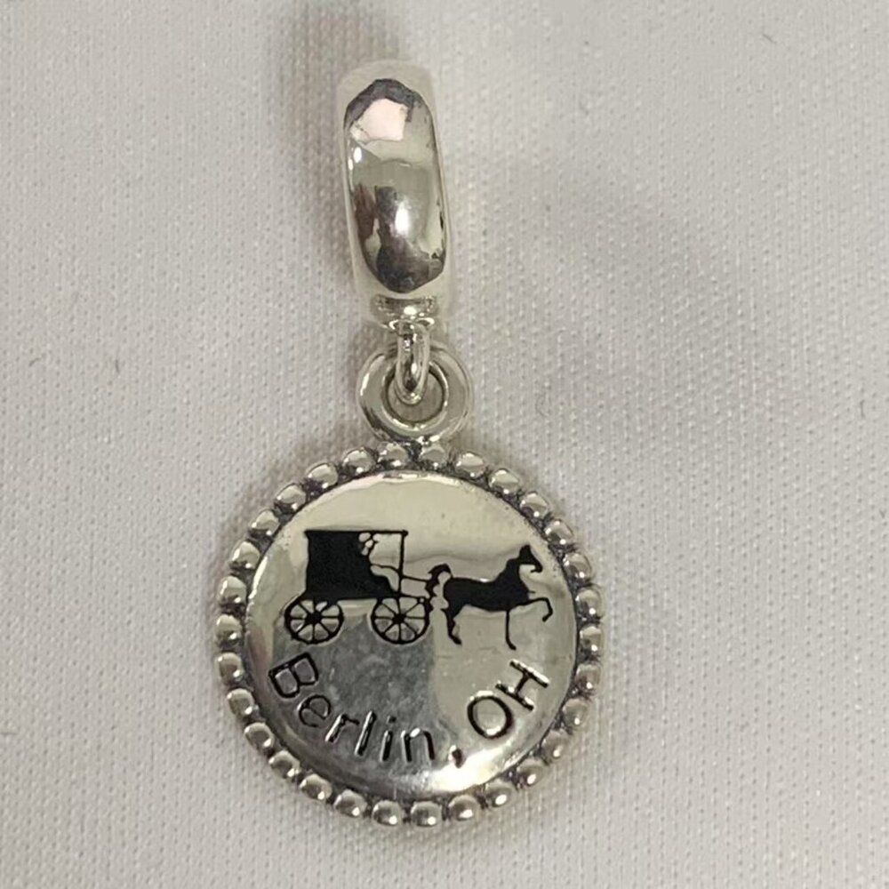 Pandora Berlin, OH Carriage Charm Pendant, S925 Silver Jewelry